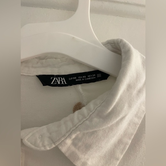 Zara Button Down Polka Dot Blouse - Picture 3 of 4